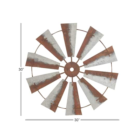Brown Metal Farmhouse Wall Decoration